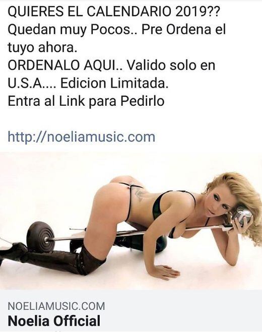 La cantante Noelia se convierte en actriz de la industria de cine para adultos