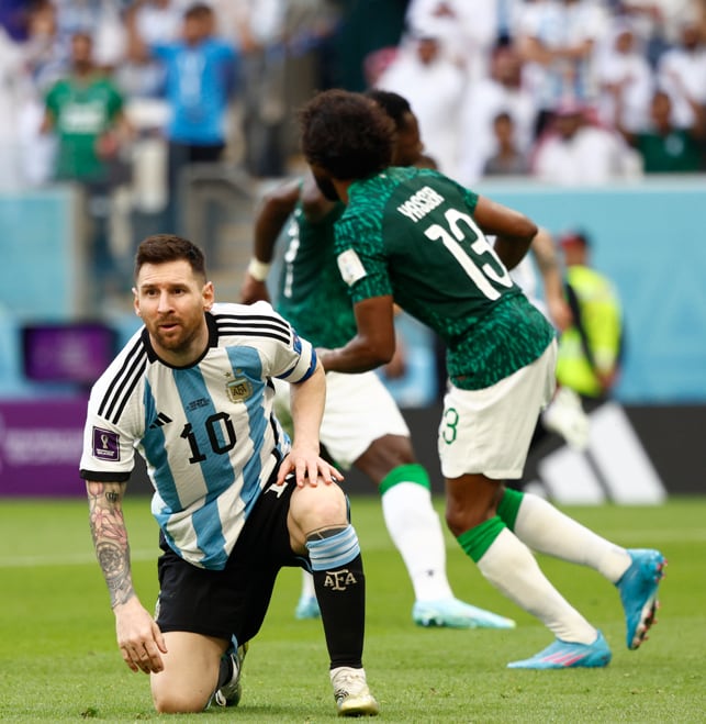 Ay mi Dios. Arabia Saudita puso de rodilla a la Argentina de Messi