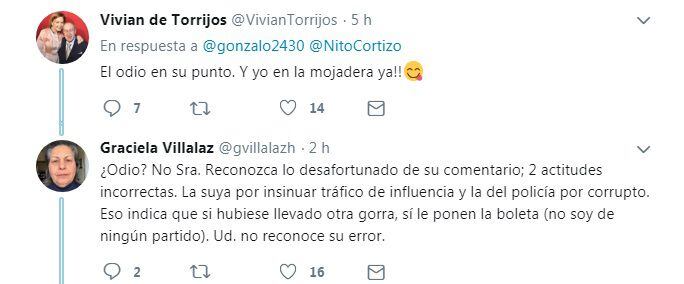Enciende redes. A Vivian de Torrijos le perdonan boleta y le caen en pandilla
