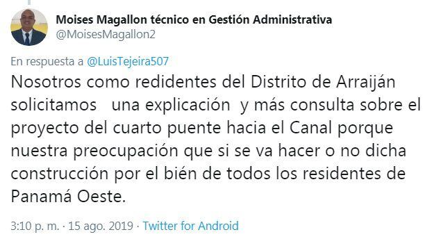El cuarto puente va o no va. La gente está indignada. El MOP aclara. Video
