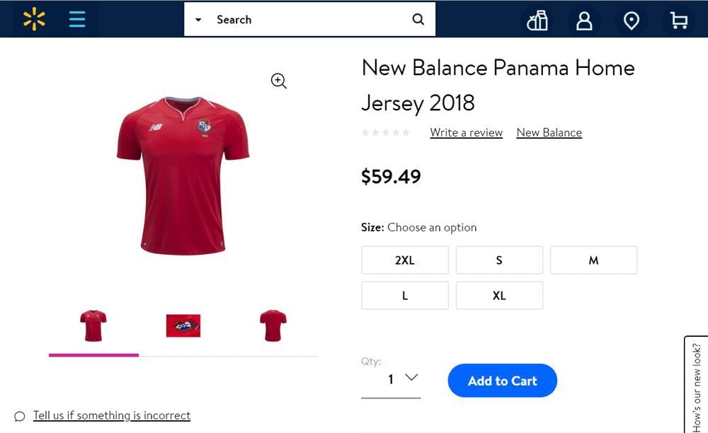 New Balance se pronuncia por la camiseta de Panamá en Walmart