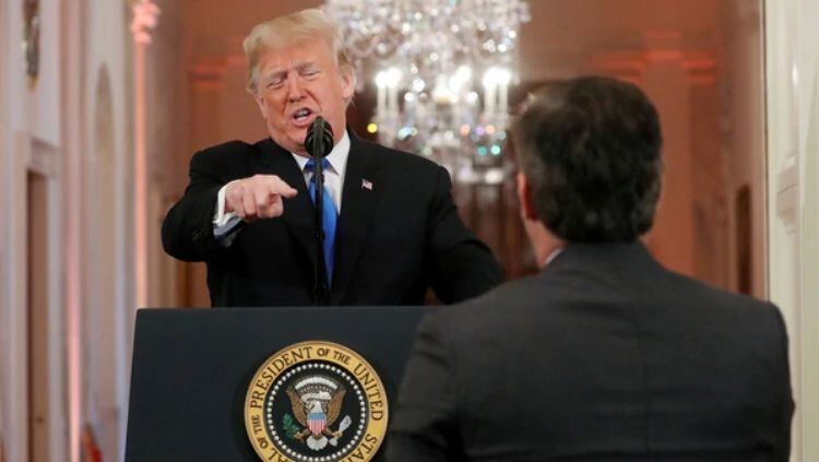 La fuerte pelea de Donald Trump con un periodista de la CNN en la Casa Blanca