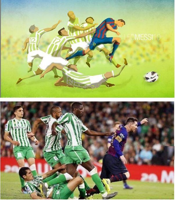 En el 2013 hizo este dibujo de Messi y este año cobró vida