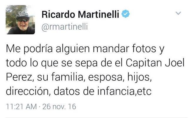 Martinelli se desboca en Twitter con amenazas temerarias y ahora parece recular