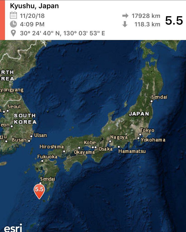 Reportan sismo en Japón con magnitud de 5,0