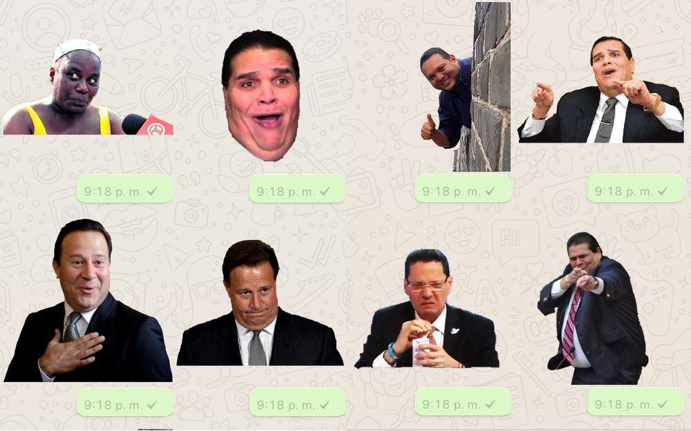 Stickers de personajes panameños llegan a WhatsApp