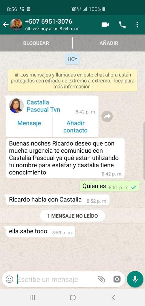 Castalia Pascual denuncia que reo de la Mega Joya usa su nombre para estafar
